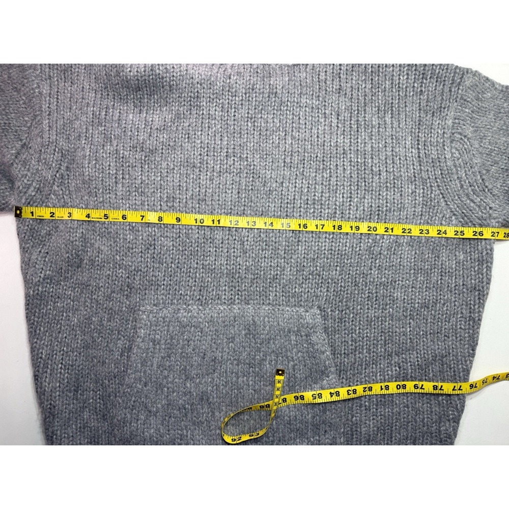 Helsa Janin‎ Turtleneck Sweater Medium Wool Alpaca Kangaroo Pocket Oversized Fit - Picture 14 of 14